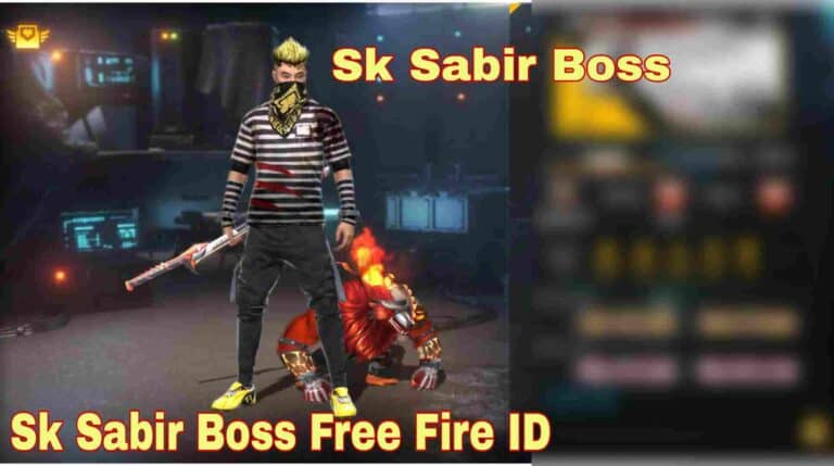 Sk Sabir Boss Free Fire ID- Kills, Likes, K\D Ratio और अन्य आंकड़े
