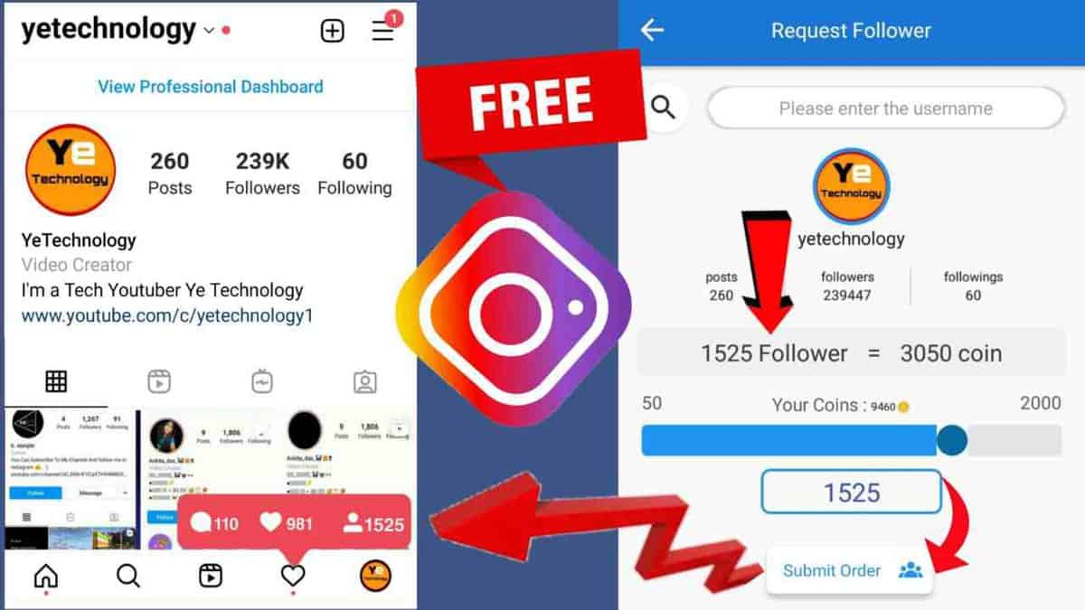 Nitro Plus Apk- Get 100% Free Instagram Followers Instantly