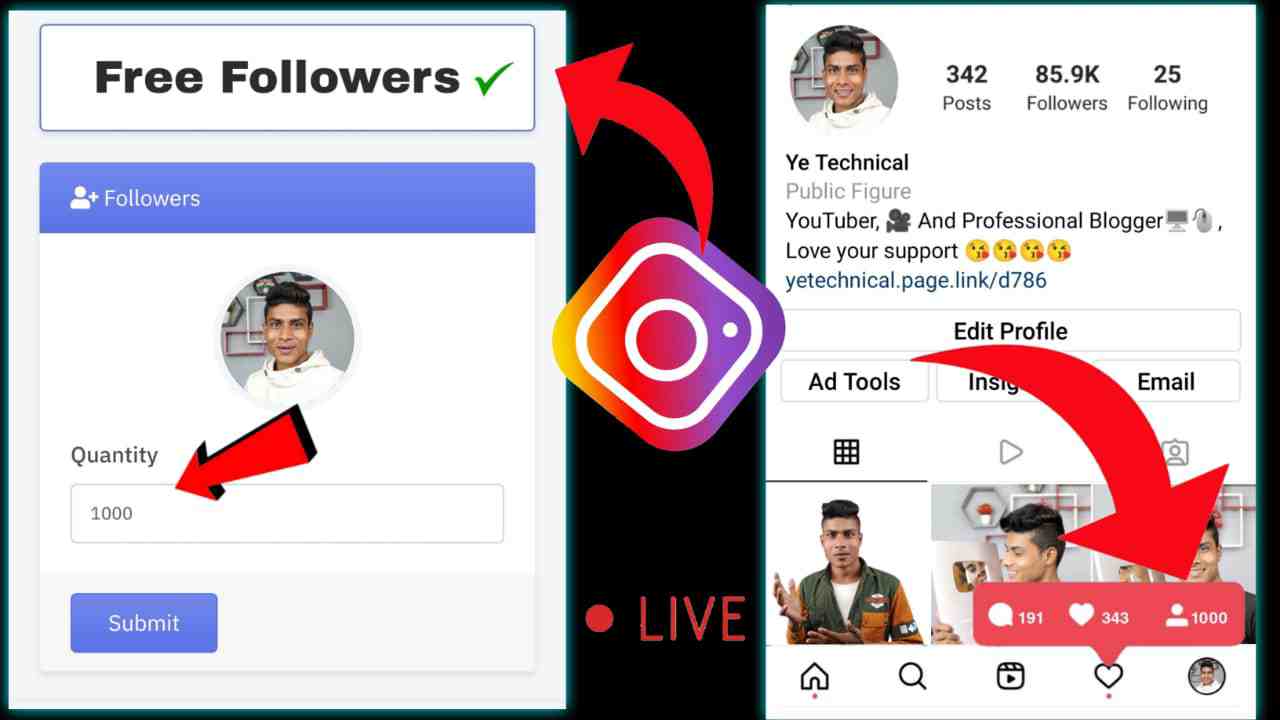 Follower Zilla App- 10K Free Instagram Followers With App